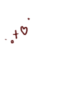 a drawing of a heart with a black background