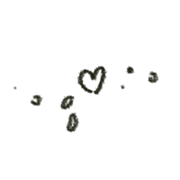 a drawing of a heart on a black background